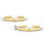 Load image into Gallery viewer, Simple Flower Design Toe Ring