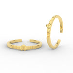 Load image into Gallery viewer, Simple Flower Design Toe Ring