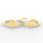 Load image into Gallery viewer, Simple Floral Toe Ring