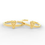Load image into Gallery viewer, beautiful-heart-beaded-toe-ring-yellow-gold-mgs11444sleep-nl-wg