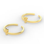 Load image into Gallery viewer, Beautiful Heart Beaded Gold Toe Ring