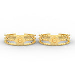 Load image into Gallery viewer, Flower Gold Toe Ring