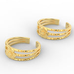 Load image into Gallery viewer, flower-design-toe-ring-for-women-in-yellow-goldr-mgs11448angle2-nl-wg