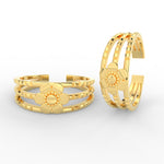 Load image into Gallery viewer, flower-design-toe-ring-for-women-in-yellow-gold-mgs11448angle4-nl-wg