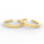 Load image into Gallery viewer, simple-trangle-design-gold-toe-ring-yellow-gold-mgs11452sleep-nl-wg