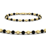 Load image into Gallery viewer, Black & Gold Beads Baby Bracelet (1Pc)