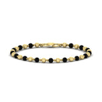 Load image into Gallery viewer, Black & Gold Beads Baby Bracelet (1Pc)