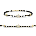 Load image into Gallery viewer, Star Diamond Black Beaded Baby Bracelet (1Pc)