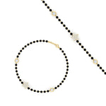 Load image into Gallery viewer, Star Diamond Black Beaded Baby Bracelet (1Pc)