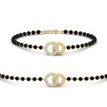 Load image into Gallery viewer, Charming Double Circle Black Beads Baby Bracelet (1Pc)