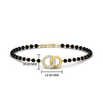 Load image into Gallery viewer, Charming Double Circle Black Beads Baby Bracelet (1Pc)