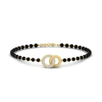 Load image into Gallery viewer, Charming Double Circle Black Beads Baby Bracelet (1Pc)