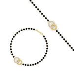 Load image into Gallery viewer, Charming Double Circle Black Beads Baby Bracelet (1Pc)