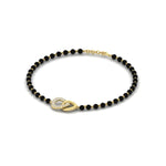 Load image into Gallery viewer, Charming Double Circle Black Beads Baby Bracelet (1Pc)