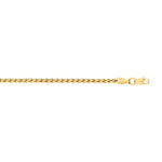 Load image into Gallery viewer, 14K Yellow Gold 2.4mm Lite Round Wheat Chain for Men and Women