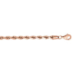 Load image into Gallery viewer, 14K Gold 4mm Diamond Cut Royal Rope Chain Necklace