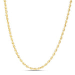 Load image into Gallery viewer, 14K Yellow Gold 3mm Silk Rope Chain for Men and Women
