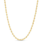 Load image into Gallery viewer, 3.7mm 14K Silky Gold Rope Chain Necklace