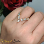 Load image into Gallery viewer, Pear-shape-diamond-vanik-ring-in-14k-yellow-gold-mgs10992-4