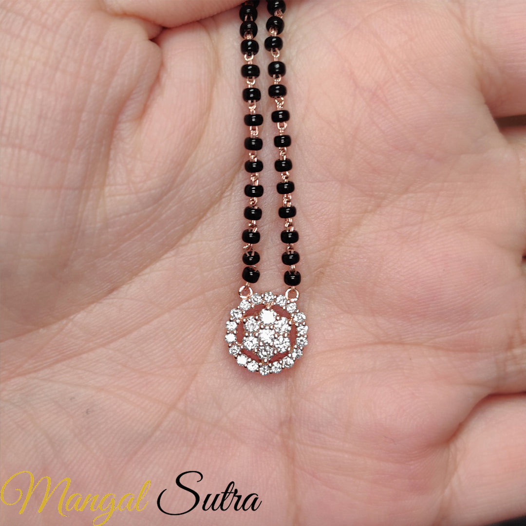 Round Cluster Modern Mangalsutra