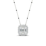 Load image into Gallery viewer, Round-Baguette-Modern-3-spaced-out-black-beads-Mangalsutra-in-white-gold-mgs10839angle1-nl-wg.jpg?v=1767873992