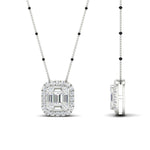 Load image into Gallery viewer, Round-Baguette-Modern-3-spaced-out-black-beads-Mangalsutra-in-white-gold-mgs10839angle2-nl-wg.jpg?v=1767873992