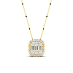 Load image into Gallery viewer, Round-Baguette-Modern-3-spaced-out-black-beads-Mangalsutra-in-yellow-gold-mgs10839angle1-nl-yg.jpg?v=1767869283