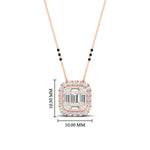 Load image into Gallery viewer, Round-Baguette-cut-3-beads-modern-diamond-mangalsutra-in-rose-gold-mgs10839angle1-nl-rg-hw.jpg?v=1767873992