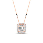 Load image into Gallery viewer, Round-Baguette-cut-3-beads-modern-diamond-mangalsutra-in-rose-gold-mgs10839angle1-nl-rg.jpg?v=1767873992