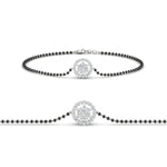 Load image into Gallery viewer, Simple Halo Diamond Mangalsutra Bracelet