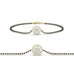 Load image into Gallery viewer, Simple Halo Diamond Mangalsutra Bracelet