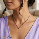 Load image into Gallery viewer, Twisted-diamond-necklace-mangalsutra-with-sapphire-in-yellow-gold-MGS60964-1-_1.1