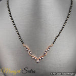 Load image into Gallery viewer, Twisted-diamond-necklace-mangalsutra-with-sapphire-in-yellow-gold-MGS60964-1