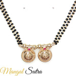 Load image into Gallery viewer, Vati Maharashtrian Mangalsutra With Ruby