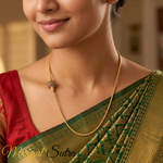 Load image into Gallery viewer, Ball Design Emerald & Ruby Gemstone Thali Chain Mugappu