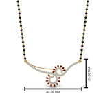 Load image into Gallery viewer, Beautiful Black Beads Mangalsutra Chain