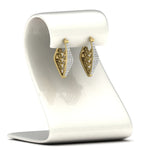 Load image into Gallery viewer, Beautiful Diamond Hoop Earrings With Chains
