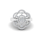 Load image into Gallery viewer, Beautiful Floral Diamond Engagement Ring
