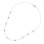 Load image into Gallery viewer, bezel-set-modern-spaced-station-chain-mangalsutra-in-white-gold-mgs11683sleep-nl-wg