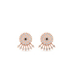 Load image into Gallery viewer, Diamond And Gold Impon Stud Earring