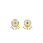 Load image into Gallery viewer, Diamond And Gold Impon Stud Earring