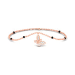 Load image into Gallery viewer, Butterfly Diamond Mangalsutra Chain Bracelet