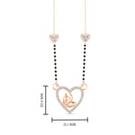 Load image into Gallery viewer, Butterfly Heart Cute Diamond Mangalsutra