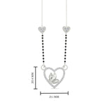 Load image into Gallery viewer, Butterfly Heart Cute Diamond Mangalsutra