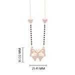 Load image into Gallery viewer, Butterfly Modern Love Diamond Necklace Mangalsutra