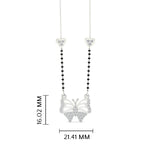 Load image into Gallery viewer, Butterfly Modern Love Diamond Necklace Mangalsutra