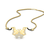 Load image into Gallery viewer, Butterfly Modern Love Diamond Necklace Mangalsutra