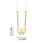 Load image into Gallery viewer, Butterfly Modern Love Diamond Necklace Mangalsutra