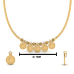 Load image into Gallery viewer, Christina Coin Pattern South Indian Necklace