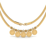 Load image into Gallery viewer, Christina Coin Pattern South Indian Necklace